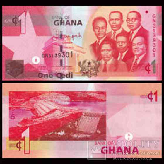 Гана / Ghana 1 Cedis 2015 Pick 37e UNC Полтава