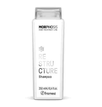 Відновлюючий шампунь для пошкодженого волосся з рисом та пептидами Morphosis Restructure Shampoo Framesi 250 мл Київ