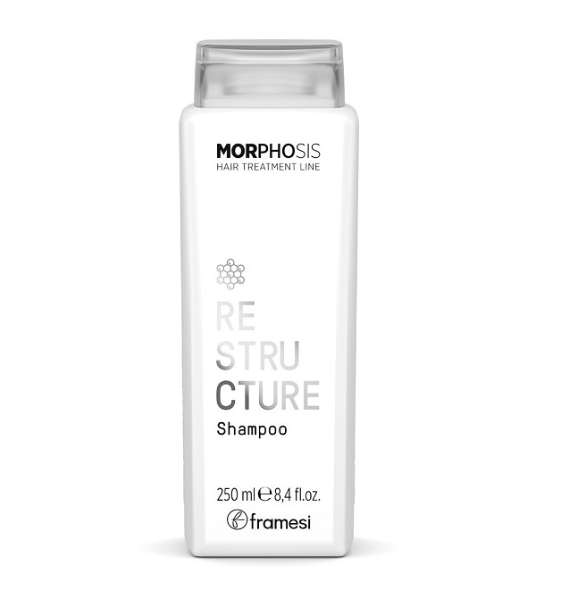 Відновлюючий шампунь для пошкодженого волосся з рисом та пептидами Morphosis Restructure Shampoo Framesi 250 мл Київ - фото 1