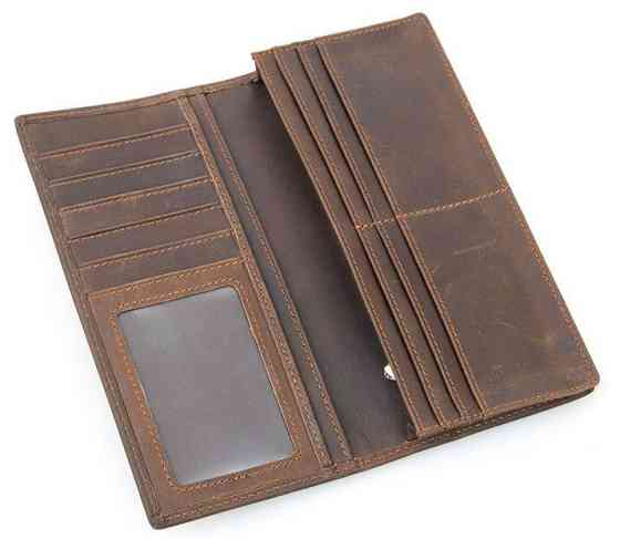 Гаманець чоловічий в вінтажному стилі Коричневий (Vintage) Київ