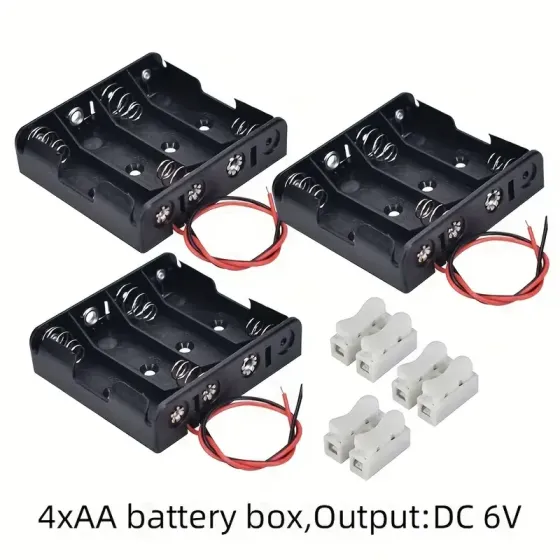 Бокс для батарей AA з проводами для Arduino та електроніки Київ
