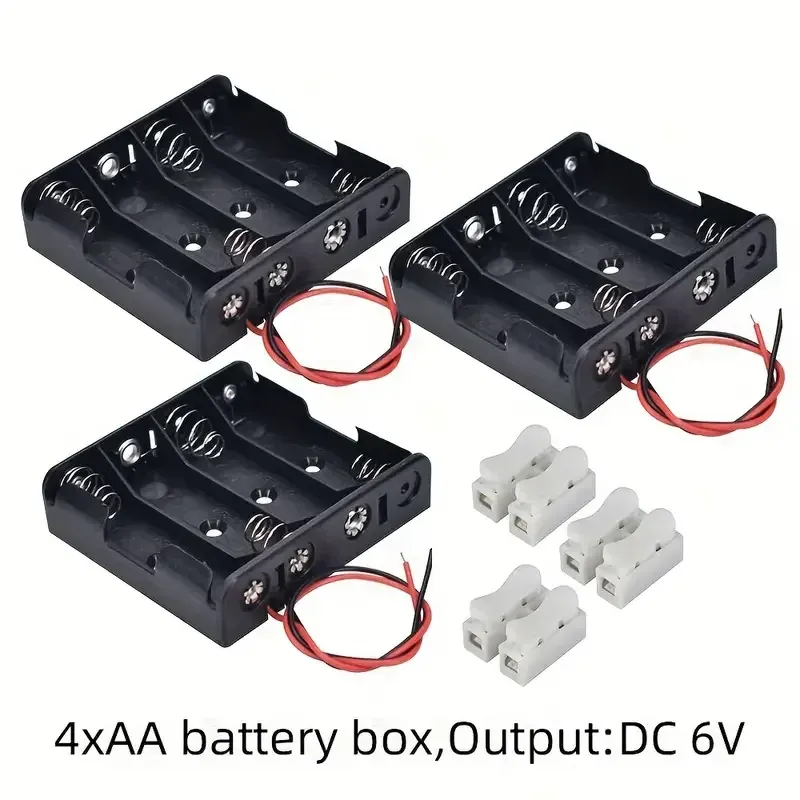 Бокс для батарей AA з проводами для Arduino та електроніки Київ - фото 5