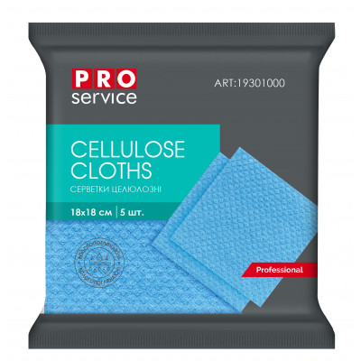 Салфетки для уборки PRO service Professional целлюлозные Синие 5 шт. (4823071625509) Винница - изображение 1