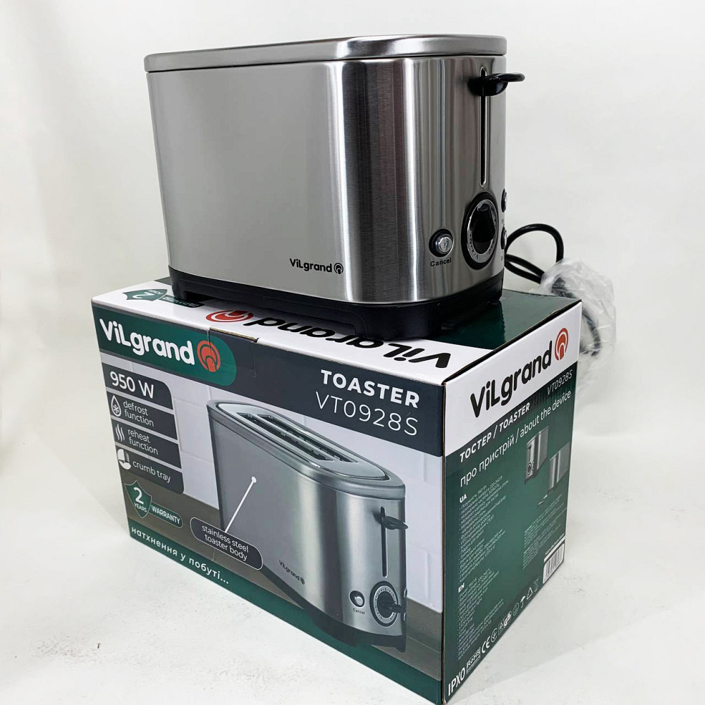 Тостерница для поджаривания хлеба ViLgrand, Тостерница для бутербродов Сэндвичница тостов ZK-38 Львов - изображение 7