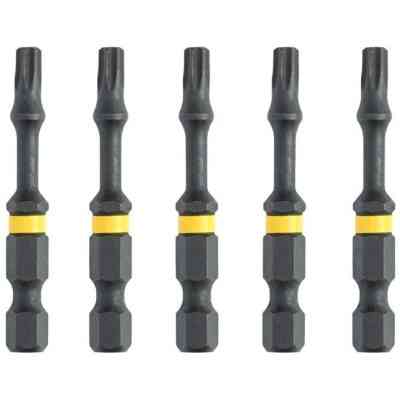 Набор бит DeWALT IMPACT TORSION, ударные, Torx, T25, L=57 мм, 5 шт (DT7396T) Винница
