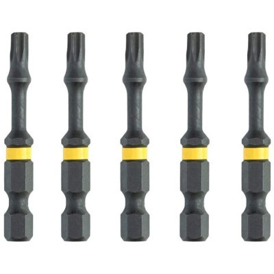Набір біт DeWALT IMPACT TORSION, ударні, Torx, T25, L=57 мм, 5 шт (DT7396T) Вінниця - фото 2