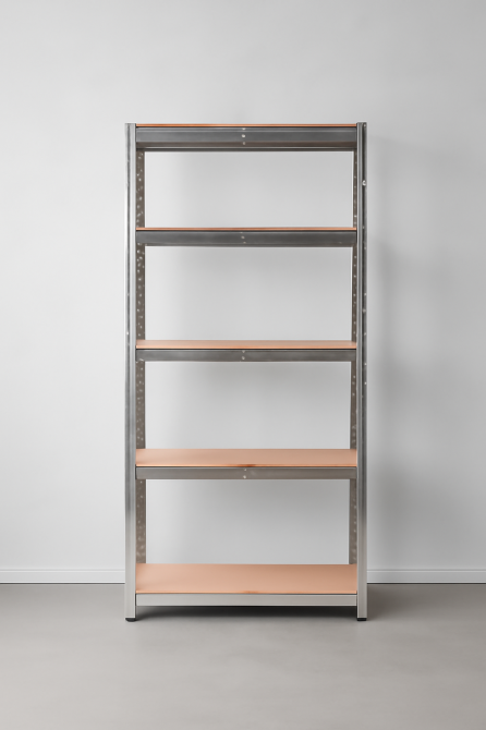 Металевий стелаж 150×75×30 см з п’ятьма міцними полицями — вантажність 175 кг на кожну полицю, виготовлено в Польщі. Львів - фото 7