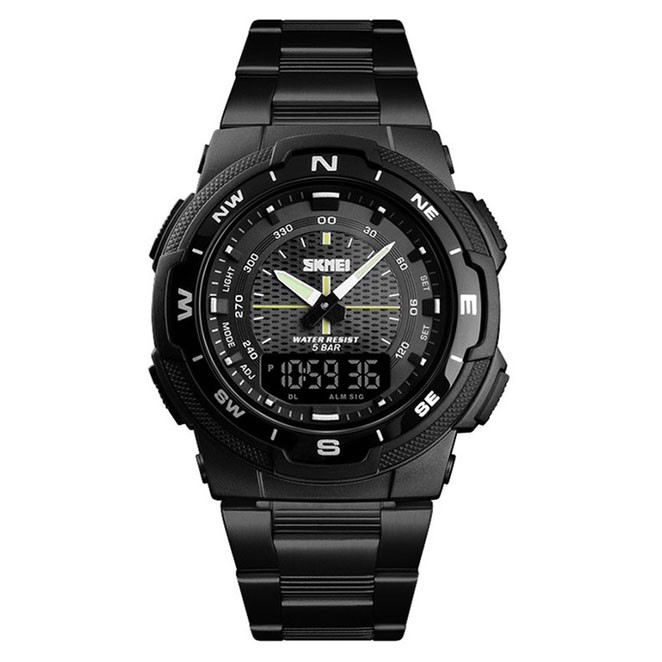 Годинники для кемпінгу та відпочинку SKMEI 1370BKWT, Нові командирські годинники Протиударні LI-47 Львів - фото 1