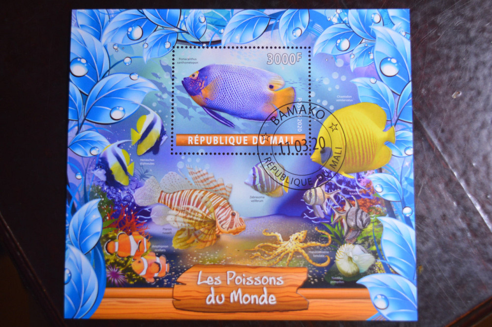 Малі. Марки. Фауна. Блок. 2020 рік (В-1) Полтава - фото 1