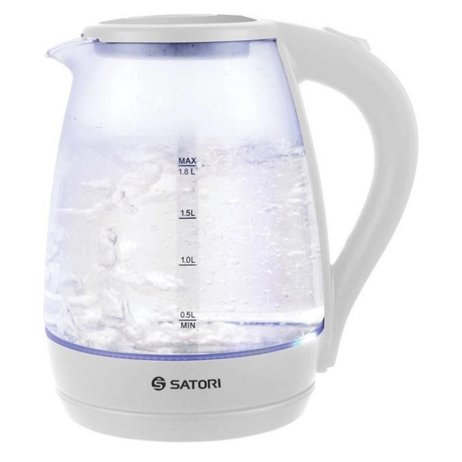 Бесшумный чайник Satori SGK-4105-WT 1.8 л 1500 Вт, Лучший KF-283 бюджетный электрочайник Киев - изображение 7