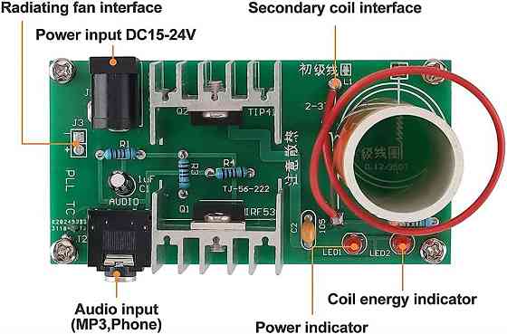 Музыкальный конструктор катушки Тесла 