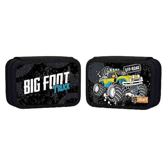 Пенал шкільний твердий "Smart" 533287 подвійний HP-01 Monster Truck, шт Київ