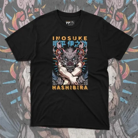 Футболка для подростка мальчика с принтом Клинок, рассекающий демонов Іноске Хашибіра 6 Размер 160 Anime10467 Днепр