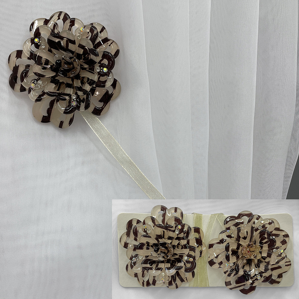 Магніти для штор і гардин Аріадна набір 2 шт Коричневий (81-163) Київ - фото 1