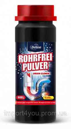 Deluxe Rohrfrei Pulver 600 г, гранули для прочистки труб Харьков