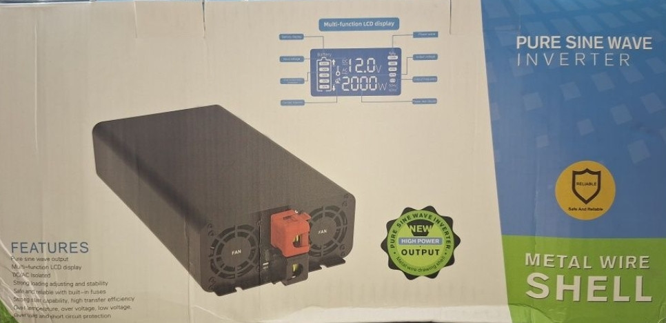 Инвертор 12v/24v Databoss 2000w; FCHAO 12в 2000W Харьков - изображение 6