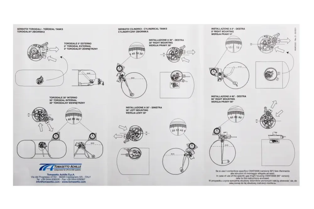 Мультиклапан ГБО для внутр. тор-го баллона H160мм 30° GreenGas с катушкой (пр-во Tomasettо) Винница - изображение 4