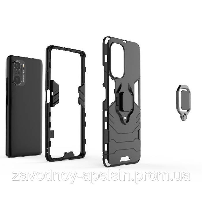 Xiaomi Redmi 10 протиударний чохол Hybrid (кільце) Одеса - фото 3