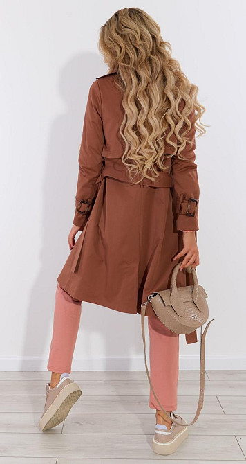 Стильний тренч у шоколадному кольорі (42) Київ - фото 7