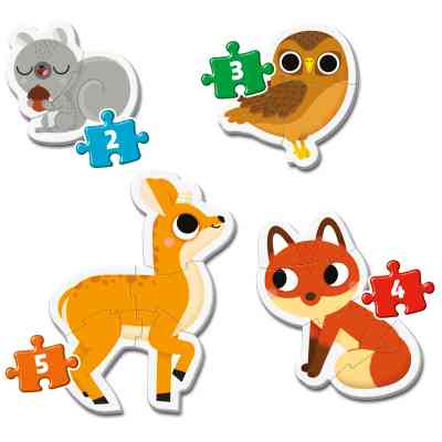 Пазл Clementoni 4 в 1 Forest Animals, серия My First Puzzles (20814) Винница