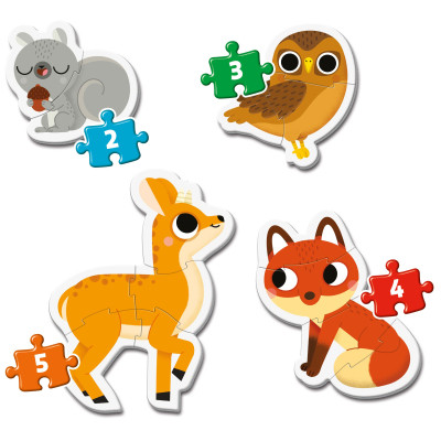 Пазл Clementoni 4 в 1 Forest Animals, серия My First Puzzles (20814) Винница - изображение 2