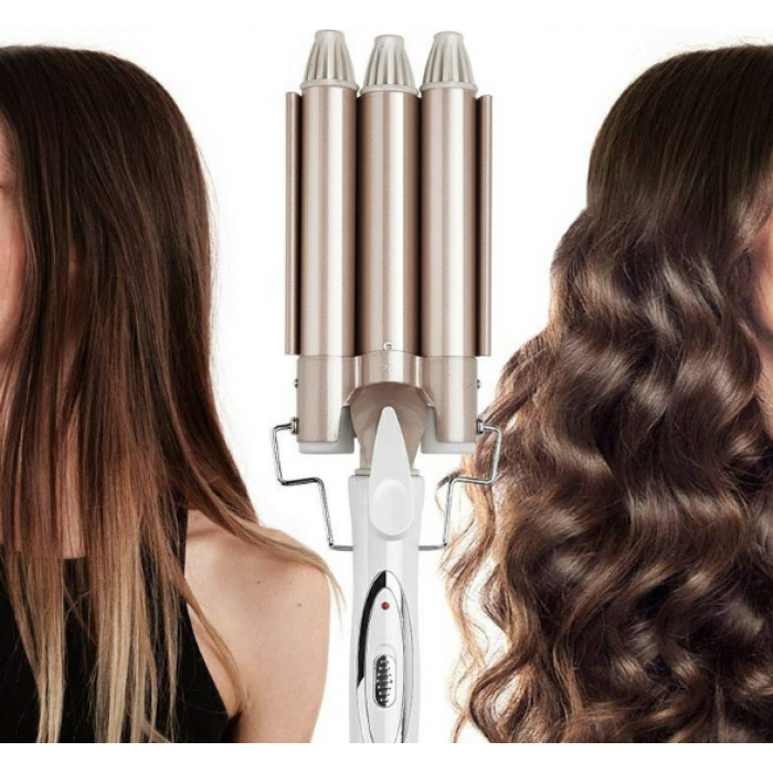 Потрійна плойка Gemei GM-1988-25 Triple для локонів 40 Вт, 1 режим роботи, керамічне покриття  4110 Одеса - фото 1