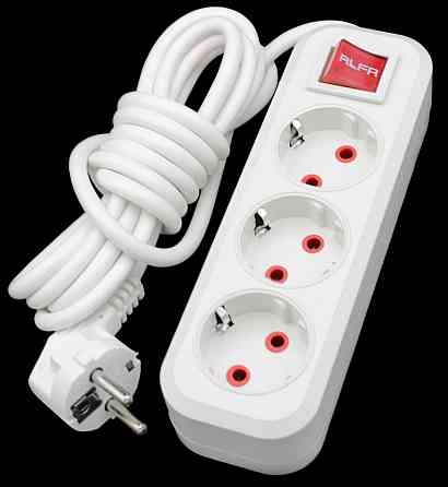 Удлинитель RLFR 3 гнезда, 3 метра Днепр