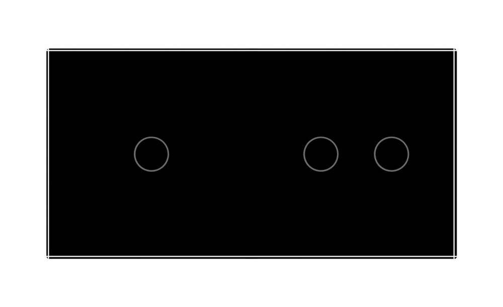 Розумний сенсорний ZigBee вимикач 3 сенсора (1-2) Livolo чорний скло (VL-C701Z/C702Z-12) Коломыя - изображение 7