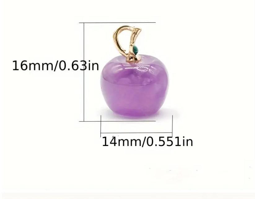 Підвіска з аметисту у формі яблука 16*14 мм Київ - фото 2