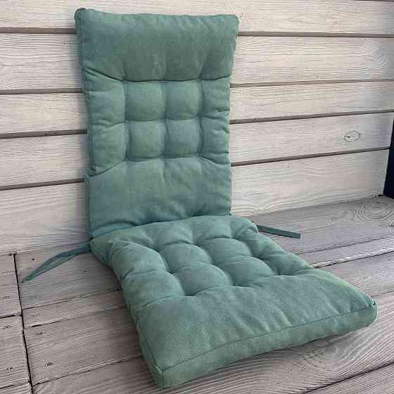 Подушка для стільців (40x120х7 см) подвійна Decorator Соро колір бірюзовий 84-109 Київ