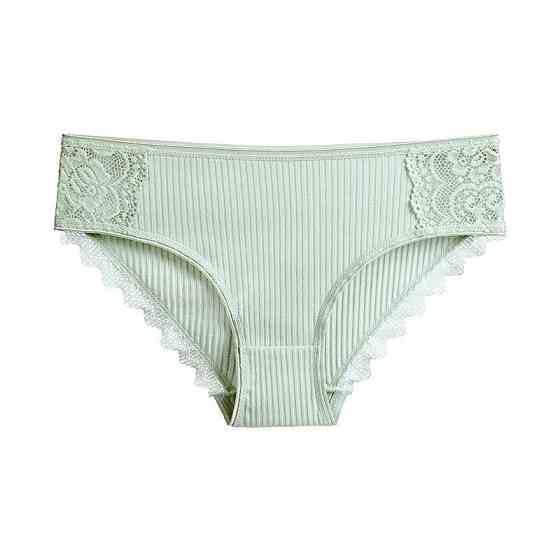 Жіночі труси хлопок набір 3 штуки 42 білий хакі Київ