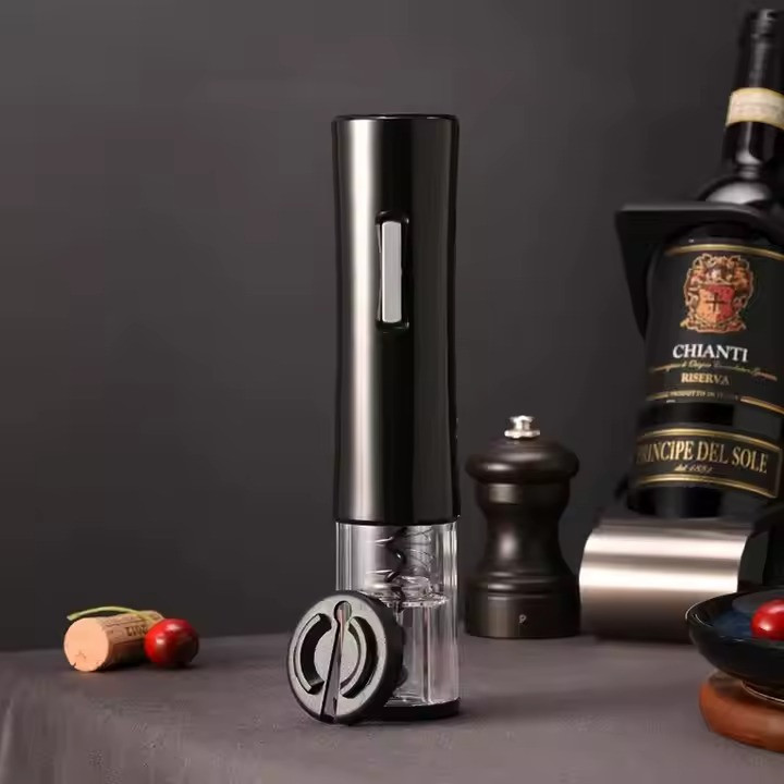 Штопор электрический на батарейках автоматический для вина електроштопор портативный прозрачный черный Кам'янець-Подільський - фото 1