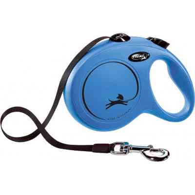 Повідець для собак Flexi New Classic L стрічка 5 м (синій) (4000498032312) Вінниця