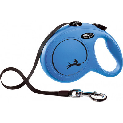 Повідець для собак Flexi New Classic L стрічка 5 м (синій) (4000498032312) Вінниця - фото 1