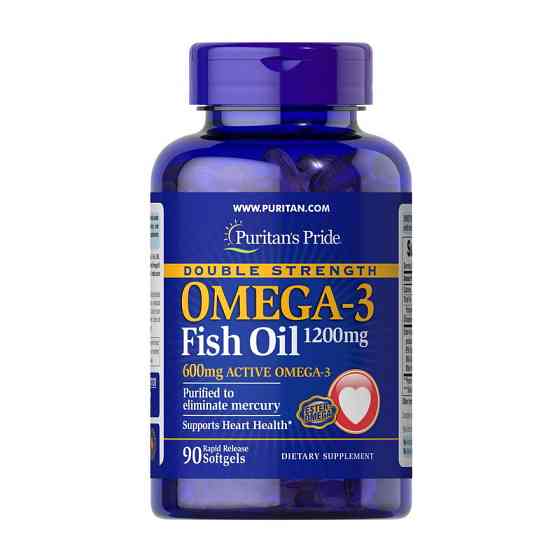 Omega-3 Fish Oil 1200 mg double strength (90 softgels) Луцк