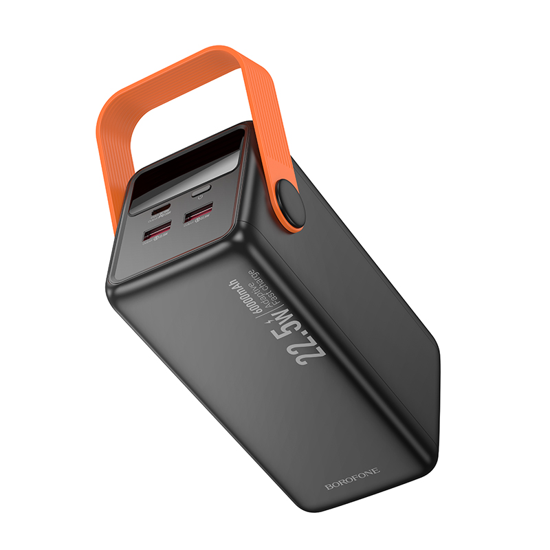 Зовнішній акумулятор BOROFONE BJ66B Magnifico 22.5W+PD20W fully compatible power bank (60000mAh) Black Київ - фото 5