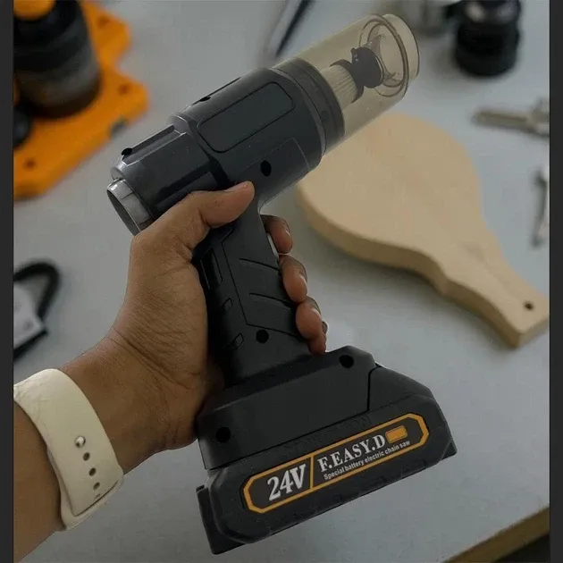 Акумуляторний автомобільний пилосос Maxtop MP-251 150W, 8500Pa, 6 насадок, HEPA, Black Одеса - фото 2