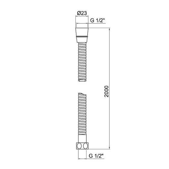 Шланг для душа Kroner KRM - C604 200 см Киев