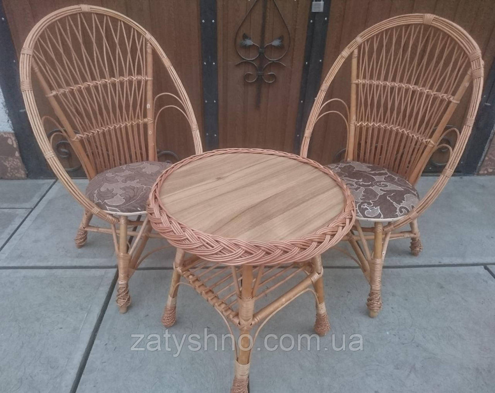 Садові плетені меблі на 2 особи Київ - фото 7