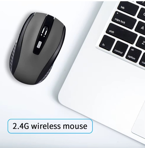 Бездротова мишка Silent Mouse 2.4G Сіра Запоріжжя - фото 5