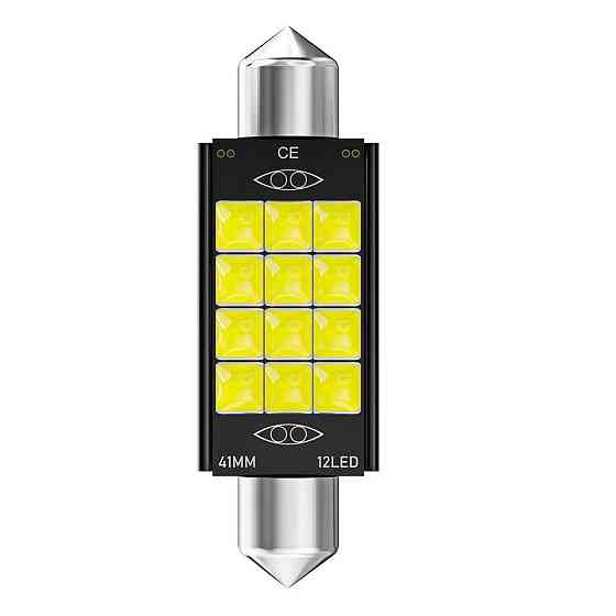 Светодиодная лампа StarLight T11 12 SMD 3030 CREE Canbus Festoon SV8.5 (C5W/C10W) WHITE 41mm 12V Харьков