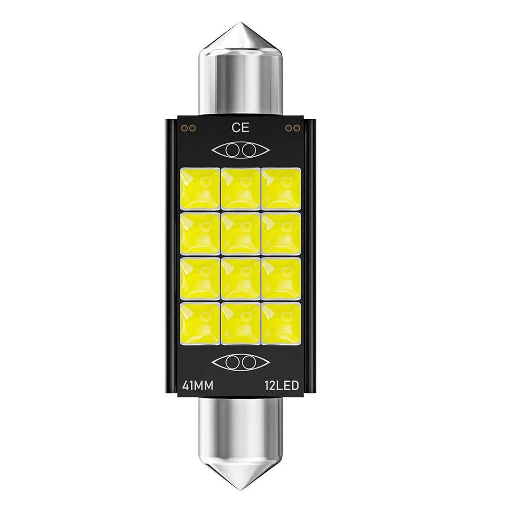 Світлодіодна лампа StarLight T11 12 SMD 3030 CREE Canbus Festoon SV8.5 (C5W/C10W) WHITE 41mm 12V Харків - фото 1