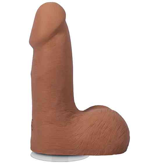 Фалоімітатор Doc Johnson The Realistic Cock ULTRASKYN - 5 Inch with Balls Caramel Sex Aura Київ