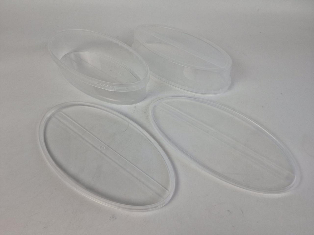 Судок с крышкой  овальный 1,3 л. прозрачное  (1 шт) Харьков - изображение 2