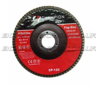 Пелюстковий диск CP-123 125×22,23 G60 для шліфування металу, дерева, 80 м/с, 10 шт Одеса - фото 2