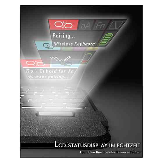 Чохол з клавіатурою Doohoeek для Samsung Galaxy Tab S11 Ultra 14.6 QWERTZ Bluetooth LCD дисплей RGB трекпад Київ