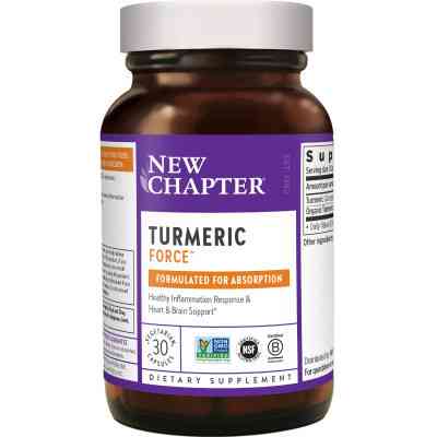 Трави New Chapter Куркумін, Turmeric Force, 30 гелевих капсул (NC0044) Вінниця