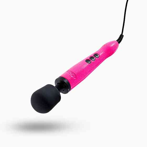 Вібромасажер DOXY Die Cast Massager Hot Pink, дуже потужний, живлення 220В, металевий корпус Sex Aura Київ