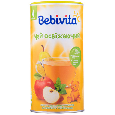 Дитячий чай Bebivita Освіжаючий 200 г (9007253101882) Вінниця - фото 1