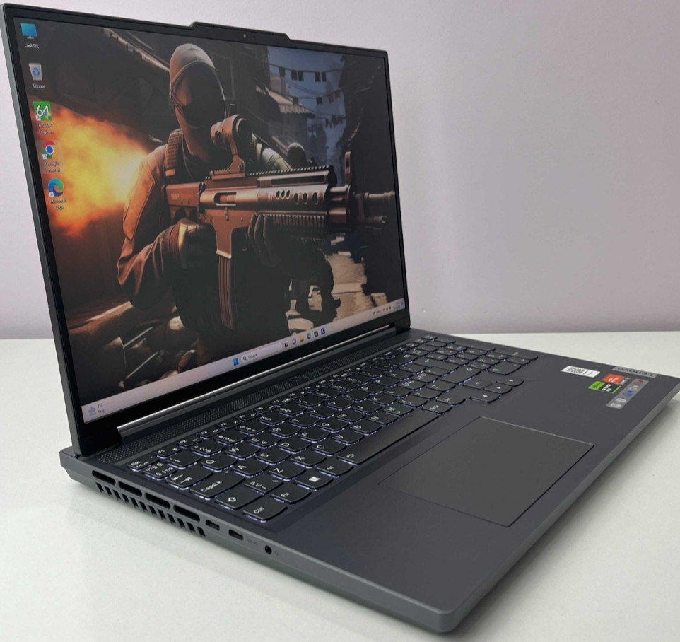Новый! Ноутбук: Legion Slim 5.2K 165Hz. RTX 4060 8Gb. 140W R5 7640HS 16' 1TB 16Gb. Харьков - изображение 4